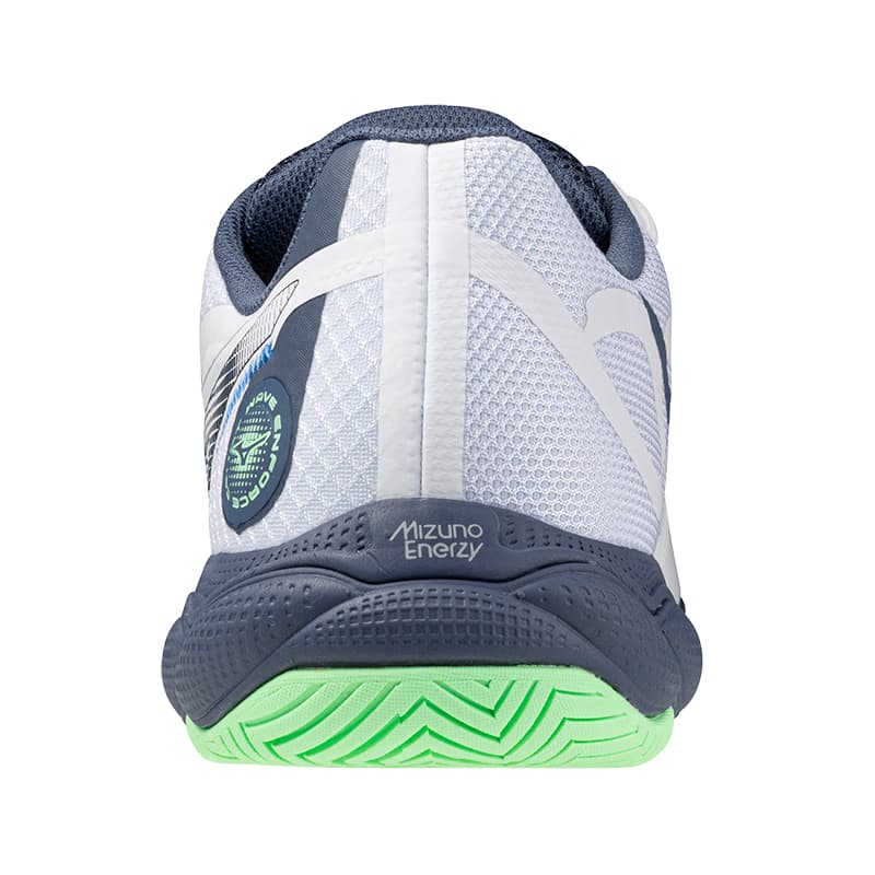 Кроссовки для тенниса Mizuno Wave Enforce Амортизация Устойчивость к истиранию Низкий верх Теннисные кроссовки Унисекс Белый - изображение 4