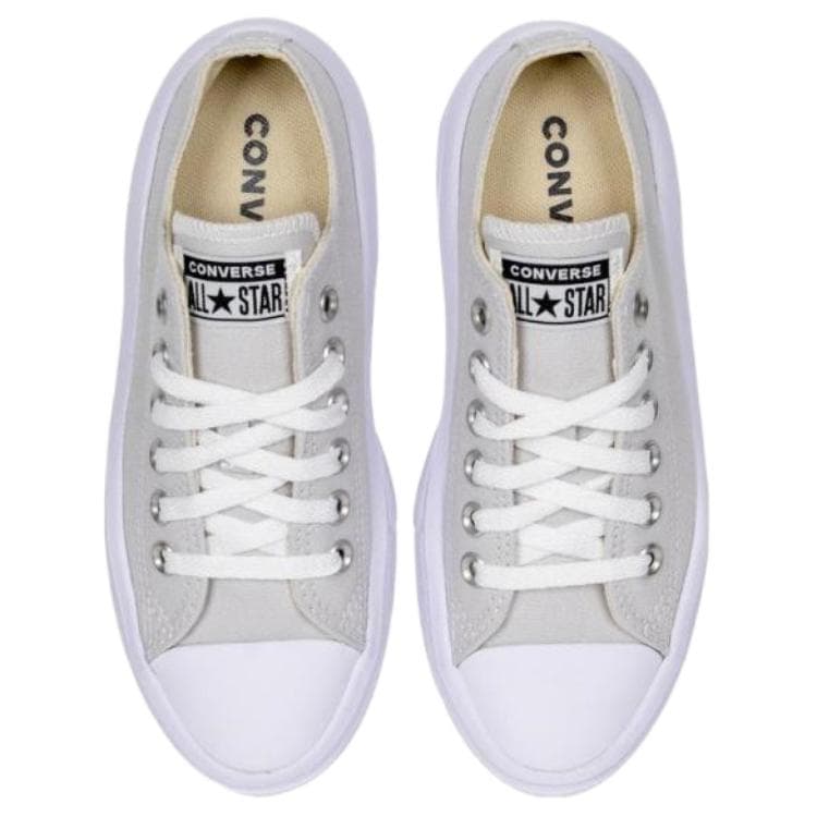 Кеды Converse Chuck TAYLOR Сезонная Износостойкая и Легкая Низкие Кеды Женские Белые - изображение 4
