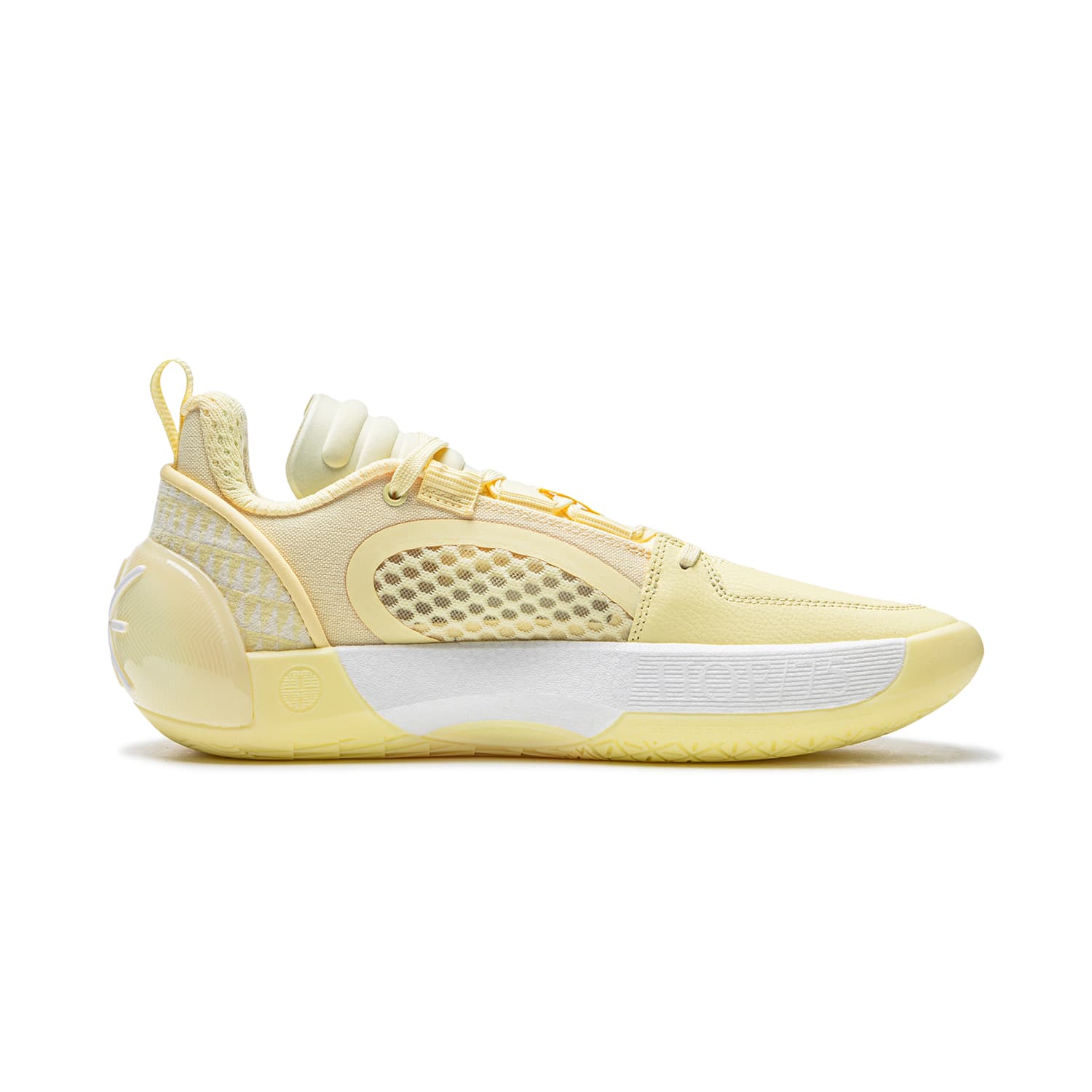 Кроссовки для баскетбола Li-Ning All City 12 Encore Полноразмерная подошва с технологией BENG, надежное сцепление, стабильная поддержка, низкие баскетбольные кроссовки, мужские, цвет мелово-желтый - изображение 2