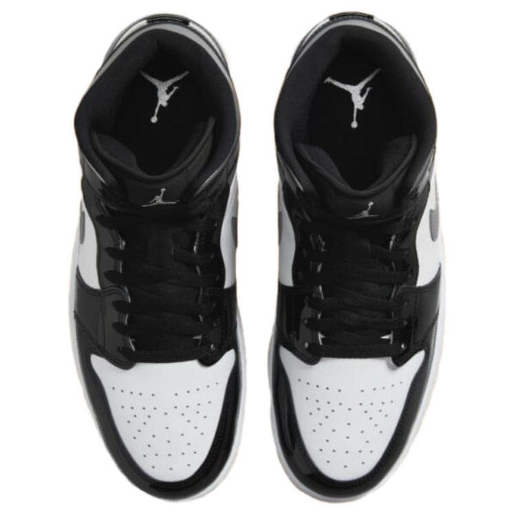 Ретро баскетбольные кроссовки Jordan Air Jordan 1 Mid "Black Patent" - изображение 4