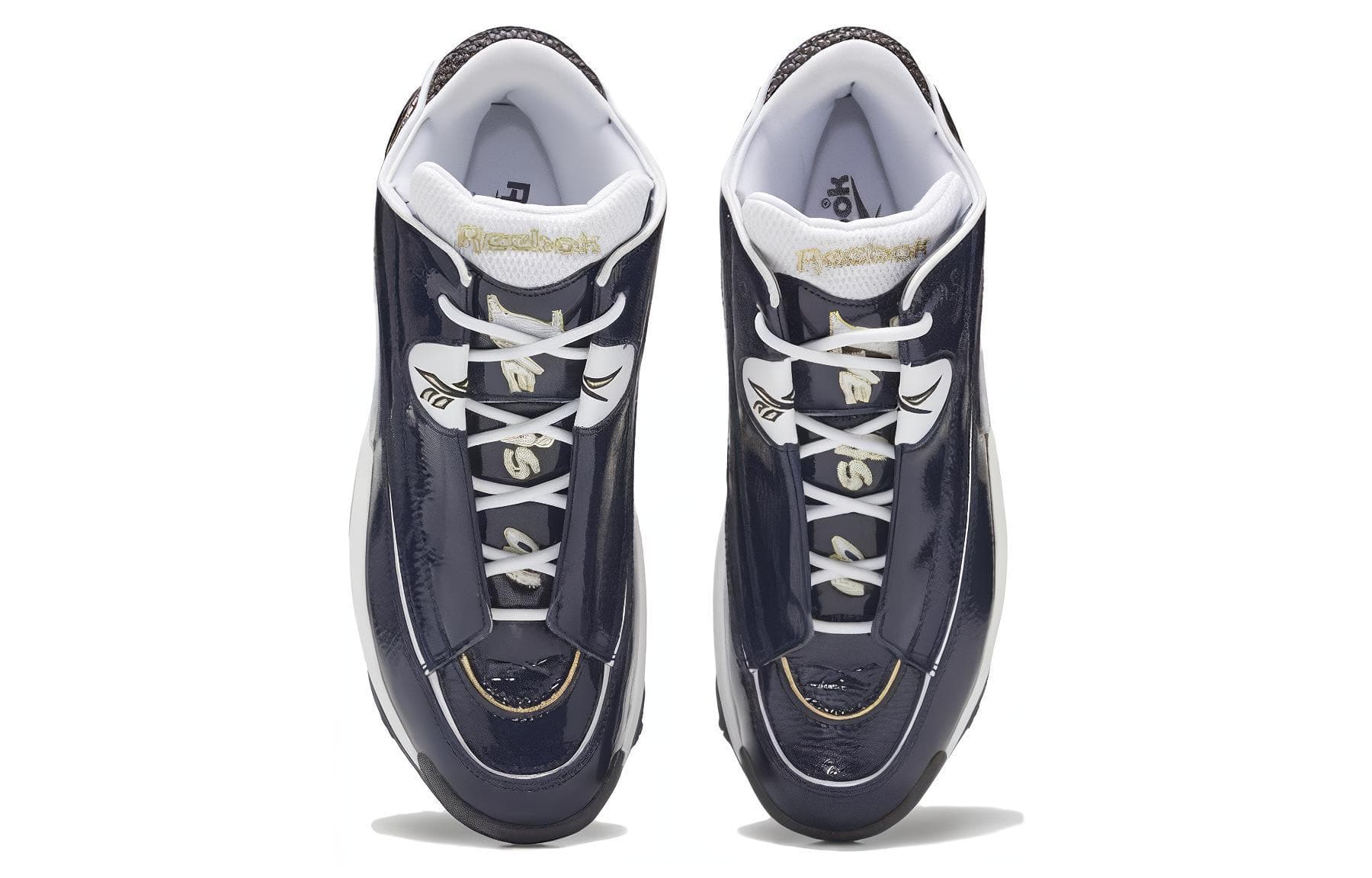 Ретро баскетбольные кроссовки Reebok Answer DMX Blue White - изображение 5