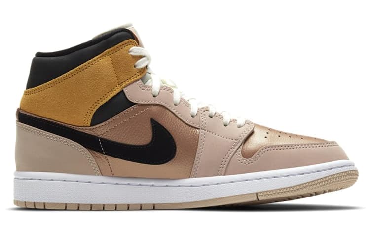 Ретро баскетбольные кроссовки Jordan Air Jordan 1 Mid SE "Particle Beige" - изображение 2