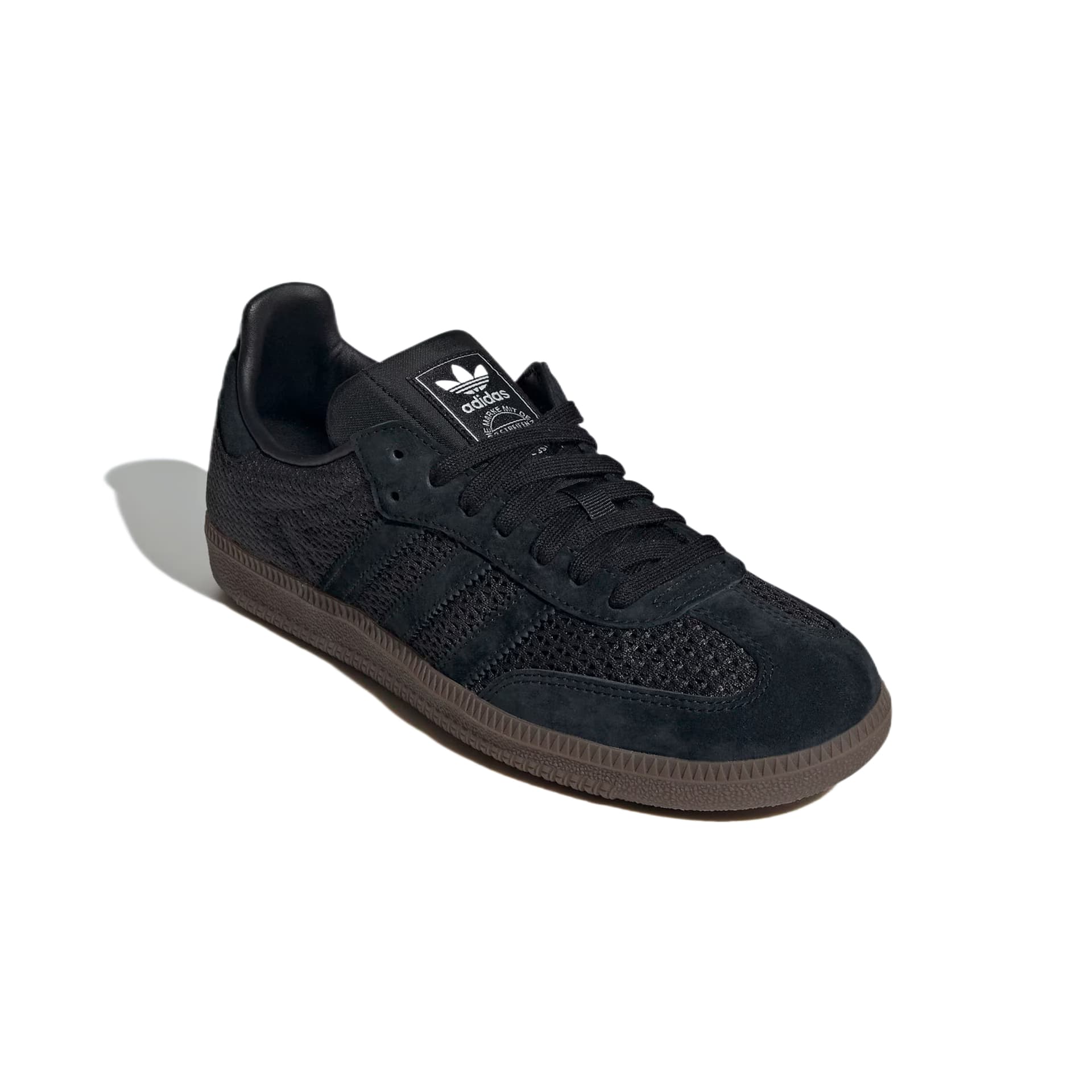 Кроссовки для спортзала Adidas Originals Samba Текстиль Кожа Низкие Кроссовки для Тренировок Женские Черный Умбра - изображение 3