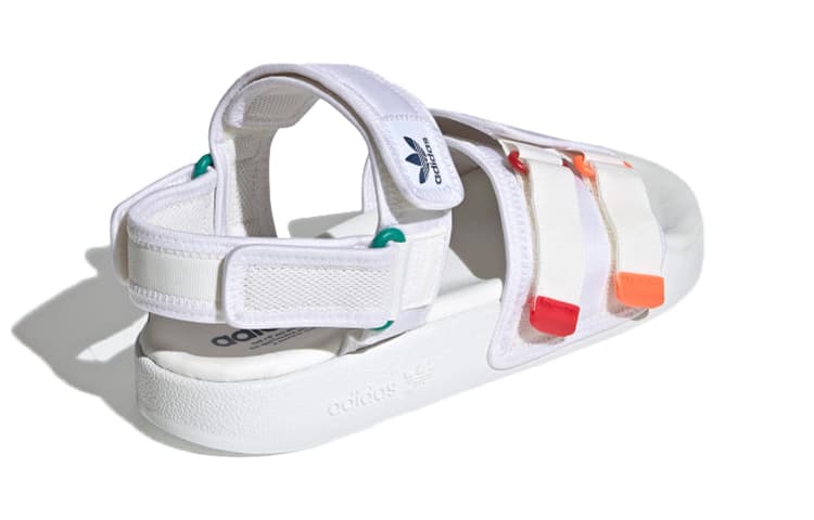 Сандалии с ремешком adidas Adilette White Orange - изображение 4