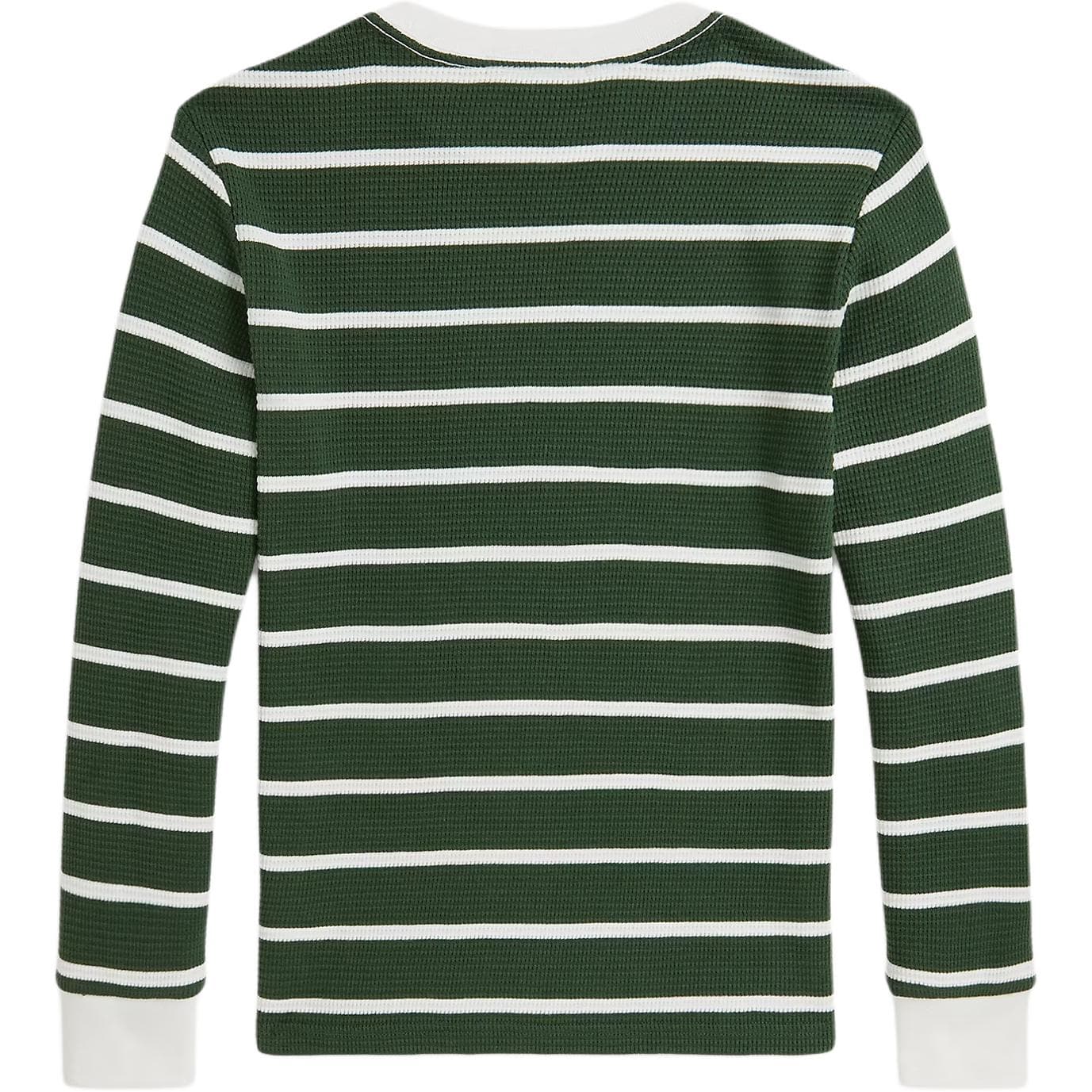 Футболка Polo Ralph Lauren T-рубашка Bottle Зеленый и Кремовый Текстура Подростки - изображение 2