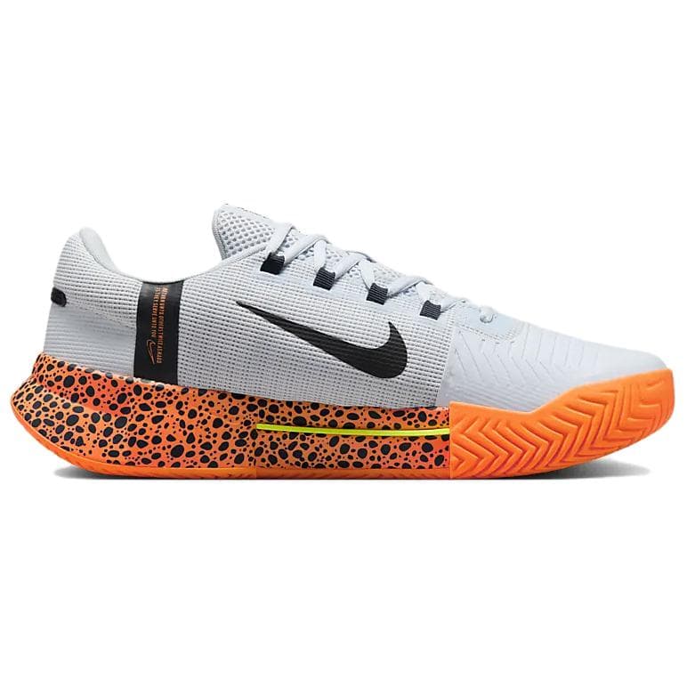 Кроссовки для тенниса Nike GP Challenge 1 Устойчивые к истиранию Низкие теннисные кроссовки Мужские Серый Синий Оранжевый - изображение 2
