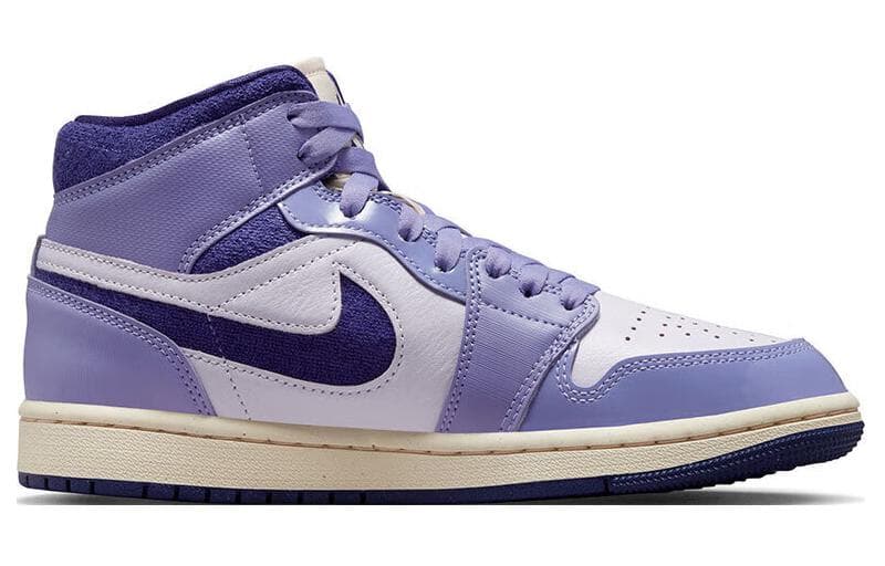 Ретро баскетбольные кроссовки Jordan Air Jordan 1 Mid "Purple Chenille" - изображение 2
