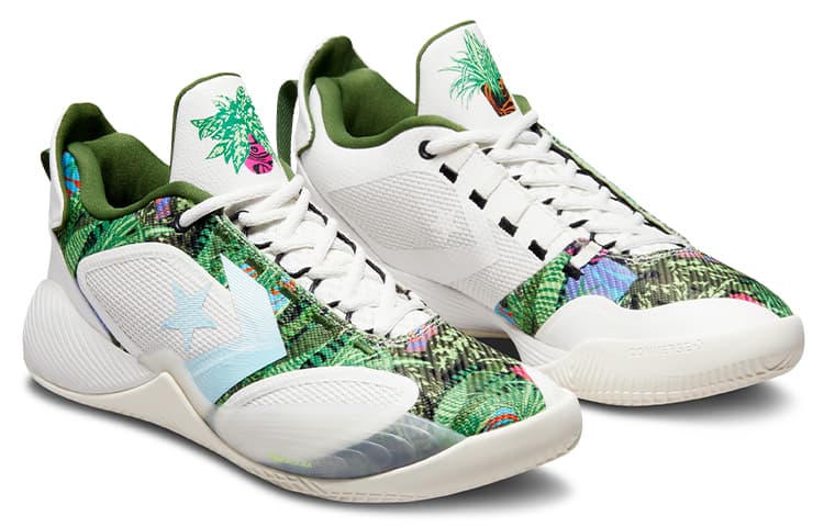 Кроссовки для баскетбола Converse Chuck Taylor All Star Low White Green Grey — фото 3