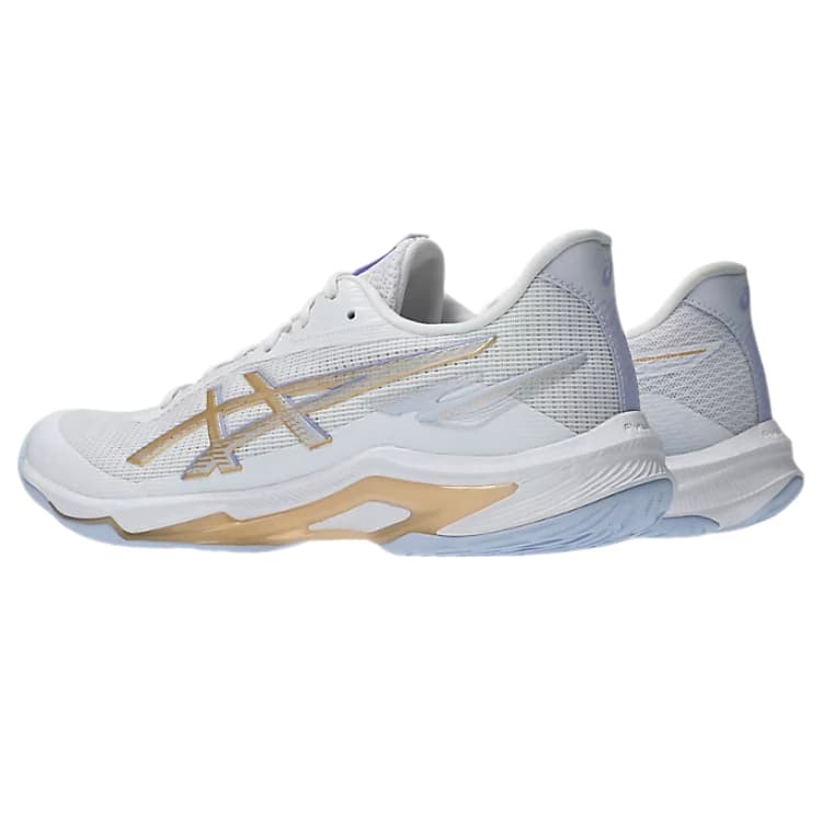 Кроссовки для спортзала ASICS NETBURNER BALLISTIC FF 4 Амортизация Низкий Топ Кроссовки для тренировок Женские Белый Золото - изображение 4