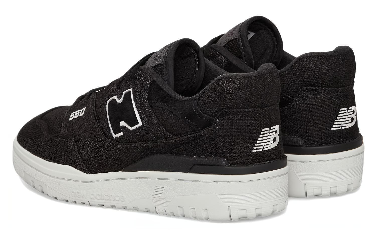 Ретро баскетбольные кроссовки New Balance 550 Black - изображение 4