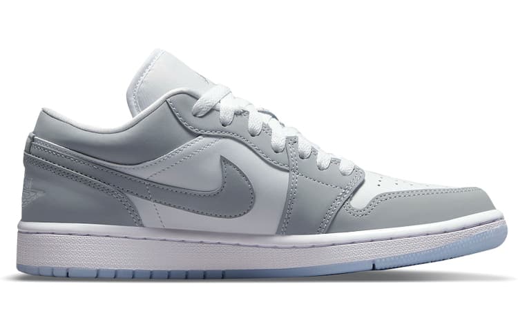 Ретро баскетбольные кроссовки Air Jordan 1 Low "Wolf Grey" - изображение 2