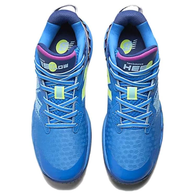 Кроссовки для баскетбола New Balance Hesi Low V2 Устойчивые к истиранию Низкие Кроссовки для тренировок Унисекс Синие - изображение 4