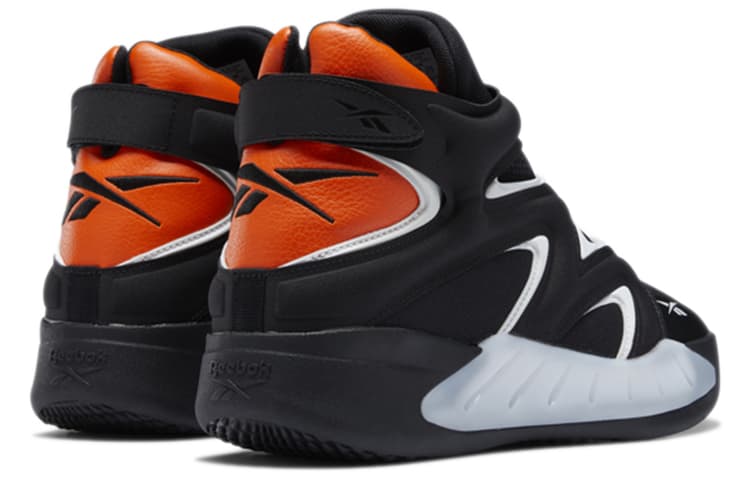 Ретро баскетбольные кроссовки Reebok Instapump Fury Zone Black Orange - изображение 5