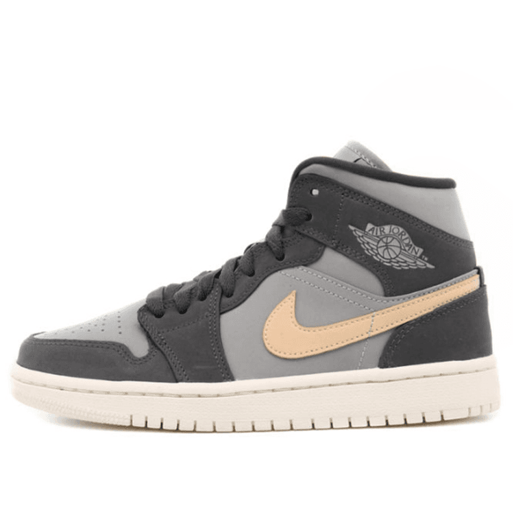 Ретро баскетбольные кроссовки Jordan Air Jordan 1 Mid Black Grey Pink