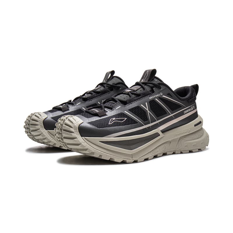 Кроссовки Li-Ning LINING Cloud На открытом воздухе CF SE TPU Универсальный минималистичный амортизация поддержка баланс Лоу-топы Походная обувь Унисекс Черный Обсидиановый серый - изображение 4
