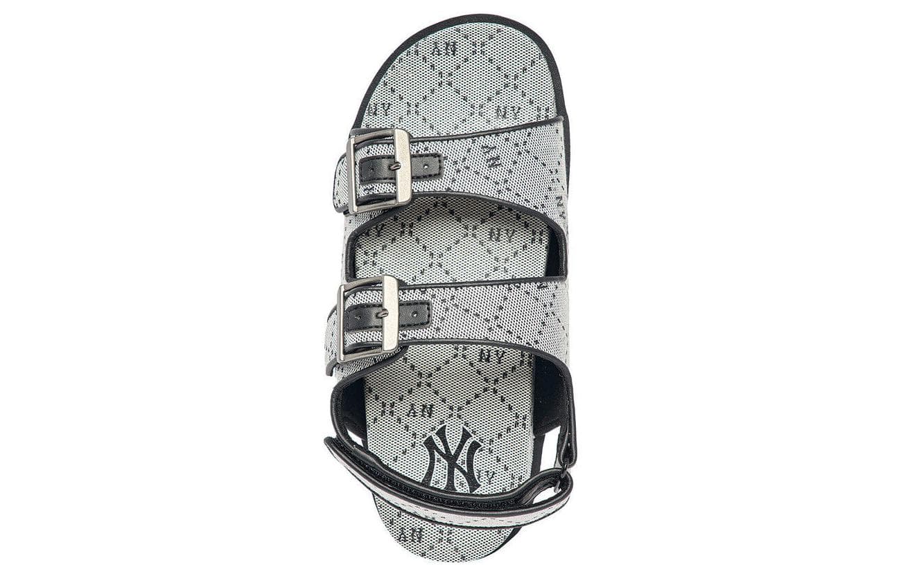 Сандалии с ремешком MLB Double Sandal Jacquard Monogram New York Yankees Grey - изображение 4