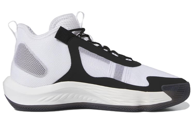 Кроссовки для баскетбола Adidas Баскетбольные кроссовки MID Топ Белый Черный Серебряный Унисекс - изображение 2