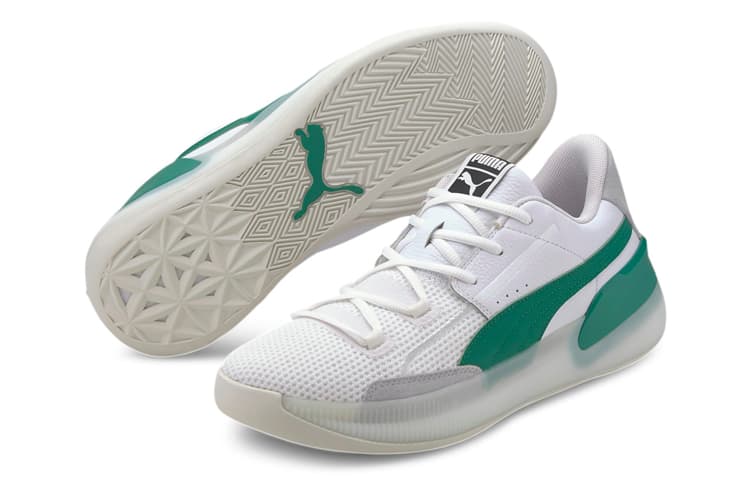Кроссовки для баскетбола PUMA Clyde Hardwood White Green - изображение 4