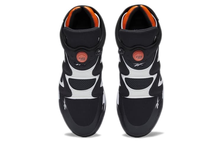 Ретро баскетбольные кроссовки Reebok Instapump Fury Zone Black Orange - изображение 4