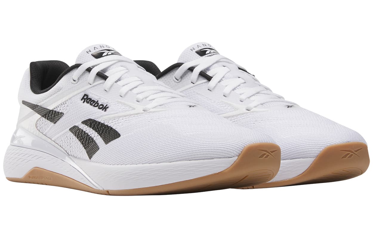 Кроссовки для спортзала Reebok Nano X5 Low Тренировочные кроссовки унисекс белые и черные - изображение 2