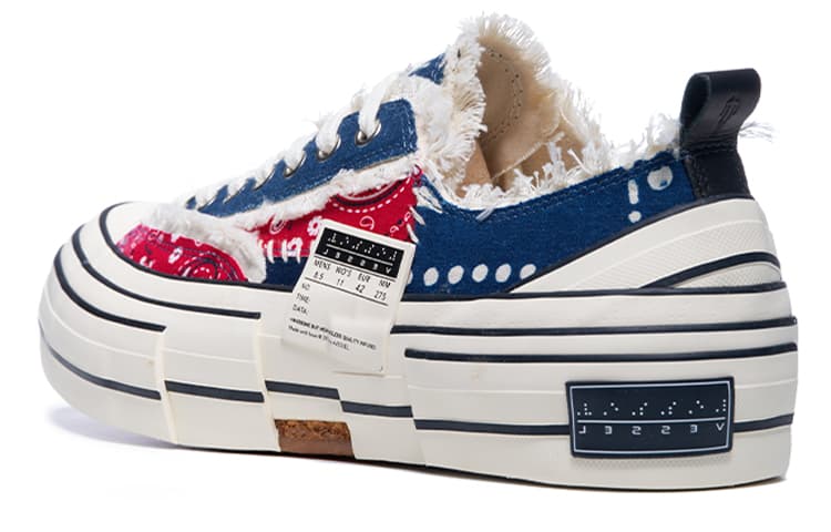 Кеды xVESSEL g.o.p. lows "redxblue paisley" - изображение 4