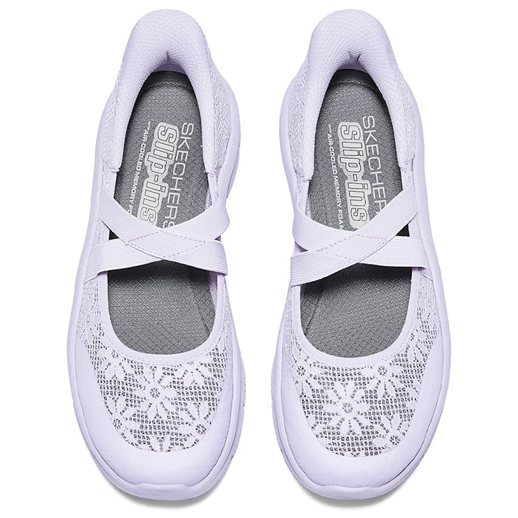 Skechers Slip ins Кисти рук Бесплатно Slip On Обувь Туфли Мэри Джейн Женские Фиолетовый - изображение 4