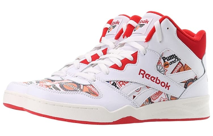 Ретро баскетбольные кроссовки Reebok Royal BB4500 2 White Red - изображение 3