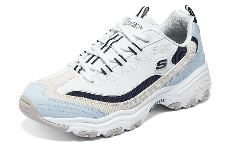 Кроссовки Skechers D'Lites 1,0 Low Топ Массивные кроссовки Мужской Сине-белый - изображение 3