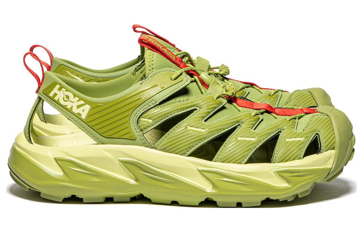 Сандалии HOKA ONE ONE Hopara OG Hopara Противоскользящая Износостойкая Дышащая Обувь для водных видов спорта Унисекс Зеленая - изображение 2