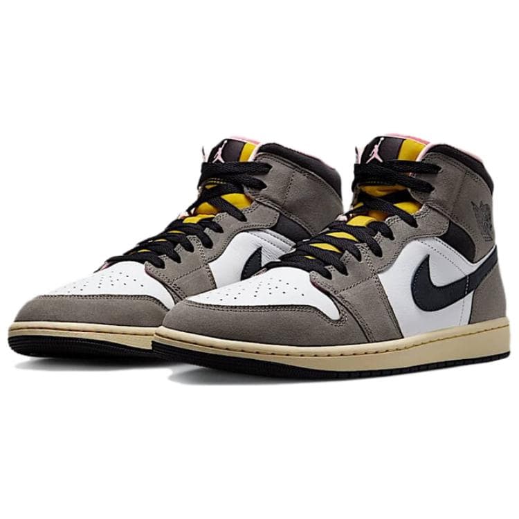 Ретро баскетбольные кроссовки Travis Scott x Air Jordan 1 "Cave Stone" - изображение 2