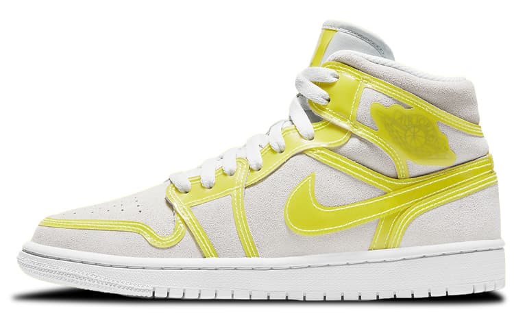 Ретро баскетбольные кроссовки Jordan Air Jordan 1 Mid LX "Opti Yellow"