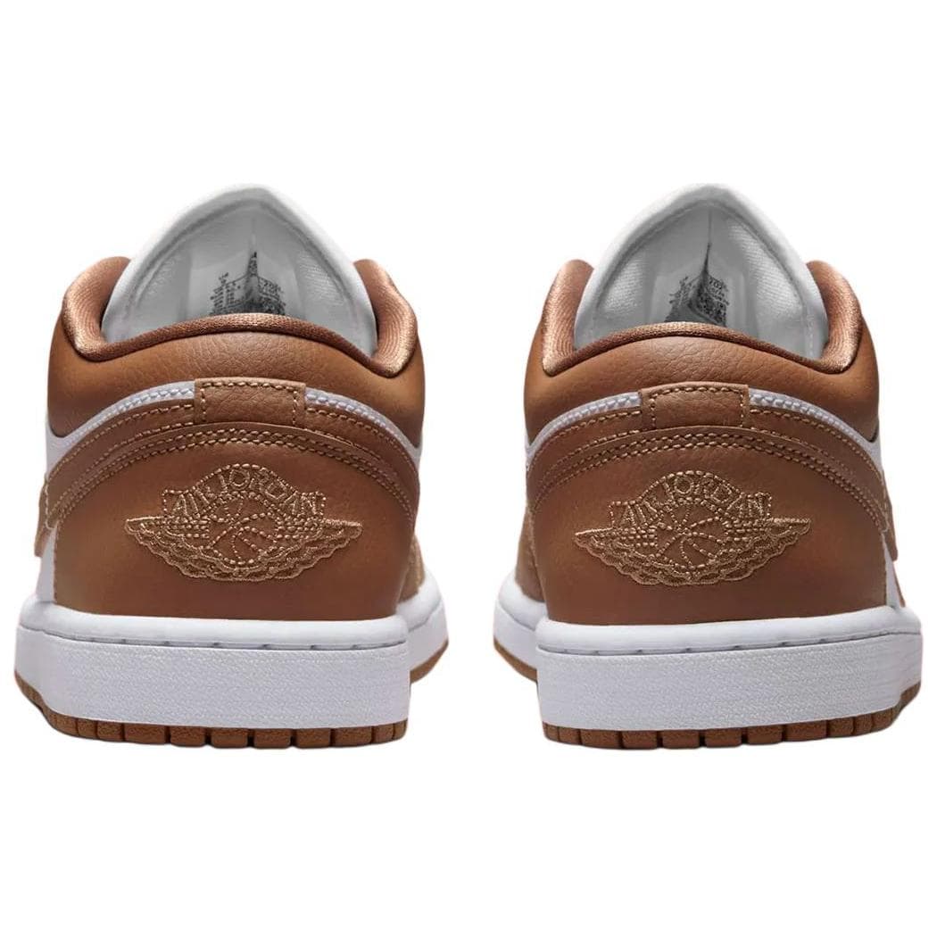 Ретро баскетбольные кроссовки Jordan Air Jordan 1 Low White Brown - изображение 5