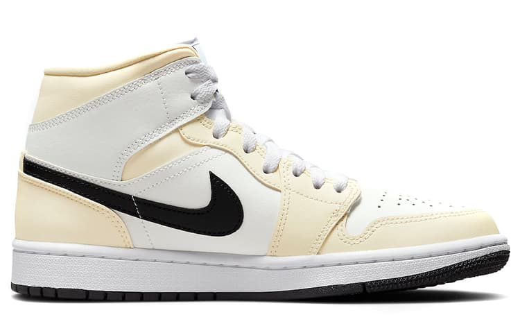 Ретро баскетбольные кроссовки Jordan Air Jordan 1 Mid "Coconut Milk" - изображение 2