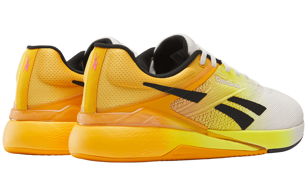 Кроссовки для спортзала REEBOK Nano X5 Low Топ Тренировочные кроссовки Унисекс Белый желтый - изображение 3