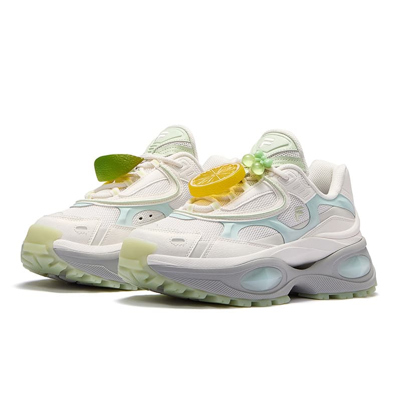 Кроссовки FILA FUSION BIANCO III визуально увеличивает рост Low Топ Массивные кроссовки Женские Стандартный белый - изображение 2