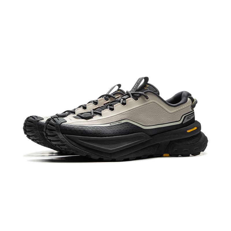 Кроссовки Li NING Outdoor CF Tracing Xingchuan Дышащий Low Топ Поход Обувь Унисекс Черно-серый - изображение 3