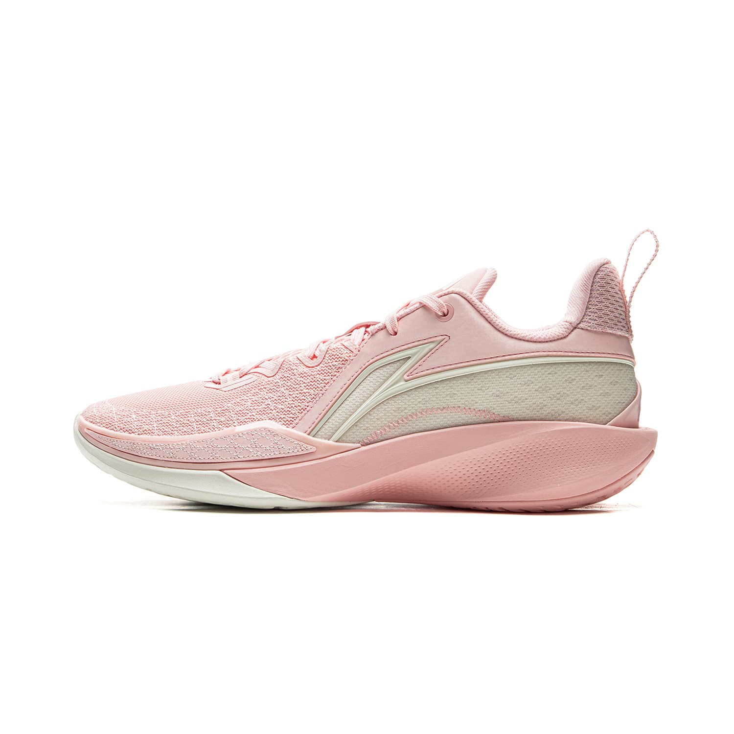 Кроссовки для баскетбола Li NING Speed 2 Амортизация Противоскользящие Дышащие Отскок Низкие Баскетбольные Кроссовки Мужские Розовые Белые - изображение 1