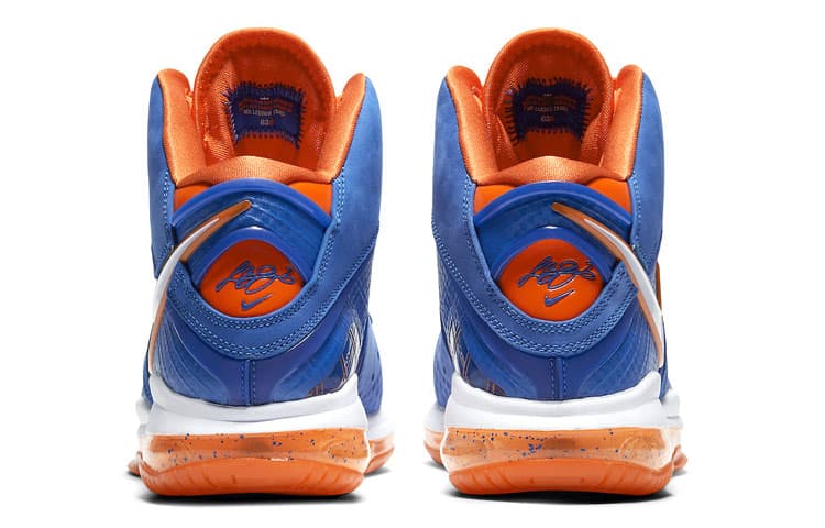 Кроссовки для баскетбола Nike Lebron 8 QS "Blue and Orange" - изображение 5