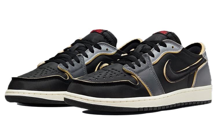 Ретро баскетбольные кроссовки Jordan Air Jordan 1 Low OG EX "Dark Smoke Grey" - изображение 3