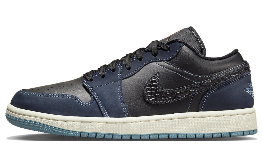 Ретро баскетбольные кроссовки Jordan Air Jordan 1 Low "Midnight Navy" - изображение 1