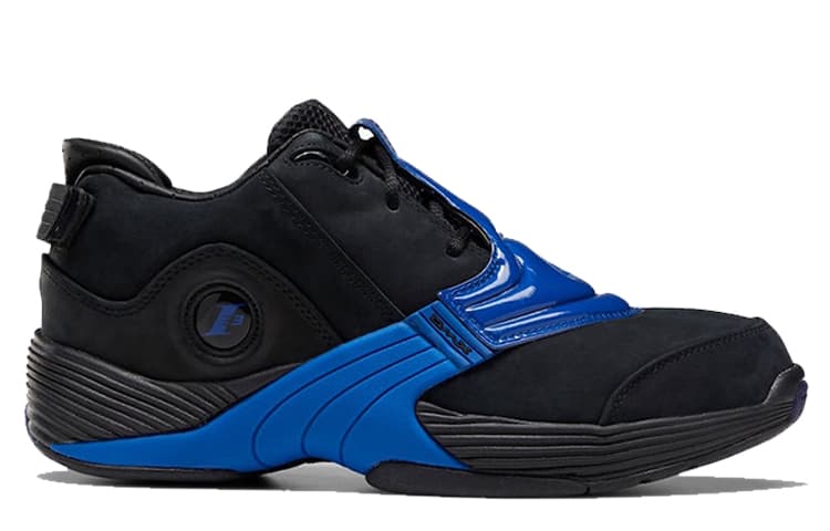 Ретро баскетбольные кроссовки Reebok Answer V Low Black Blue - изображение 2