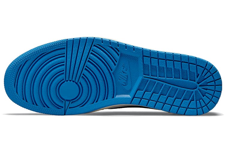 Ретро баскетбольные кроссовки Travis Scott x Fragment Design x Air Jordan 1 Low OG SP White Blue Black - изображение 6