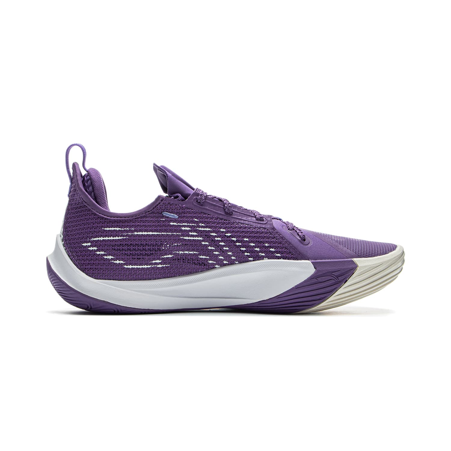 Кроссовки для баскетбола Li-Ning Sonic 13 с полногабаритной технологией BENG для стабильности, поддержки и комфорта, низкие баскетбольные кроссовки для мужчин, минерально-фиолетовый - изображение 2