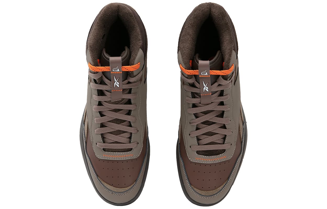 Ретро баскетбольные кроссовки Nautica x Reebok BB4000 II MID Brown - изображение 4