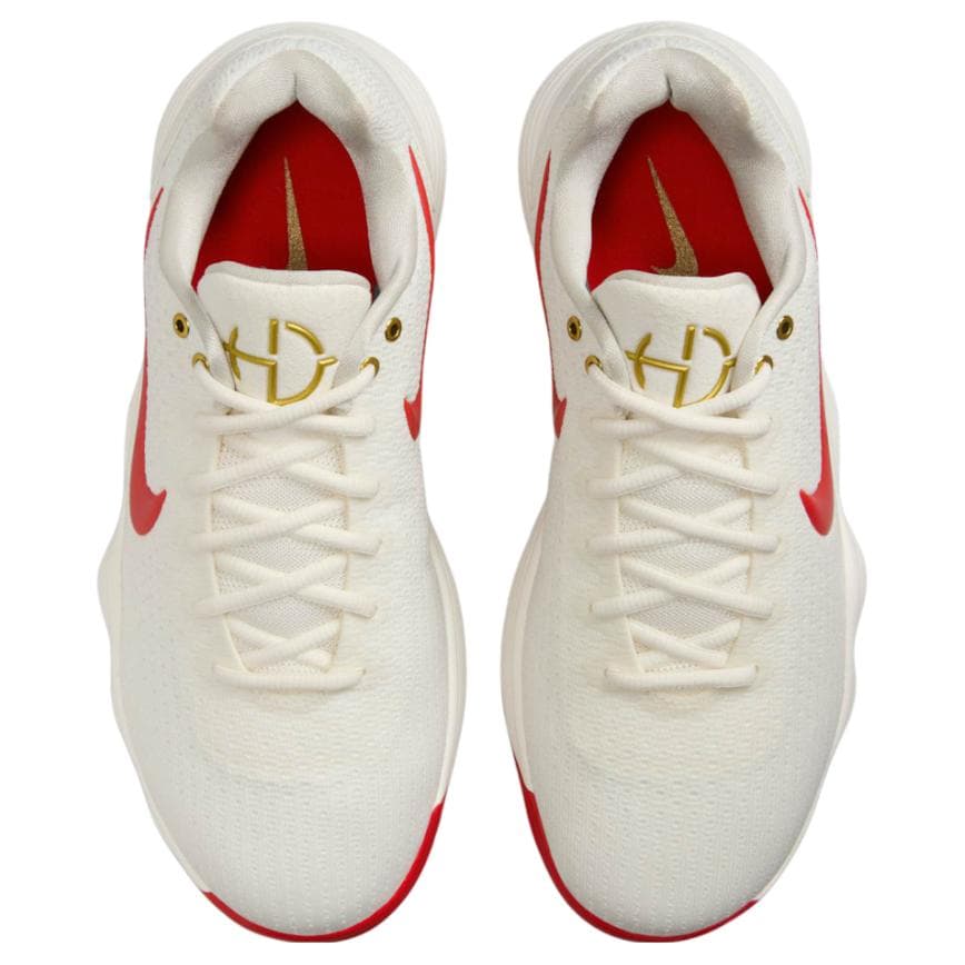 Кроссовки для баскетбола Nike Hyperdunk 2017 Противоскользящие Устойчивые к истиранию Низкие Баскетбольные кроссовки Мужские Белые Красные - изображение 4