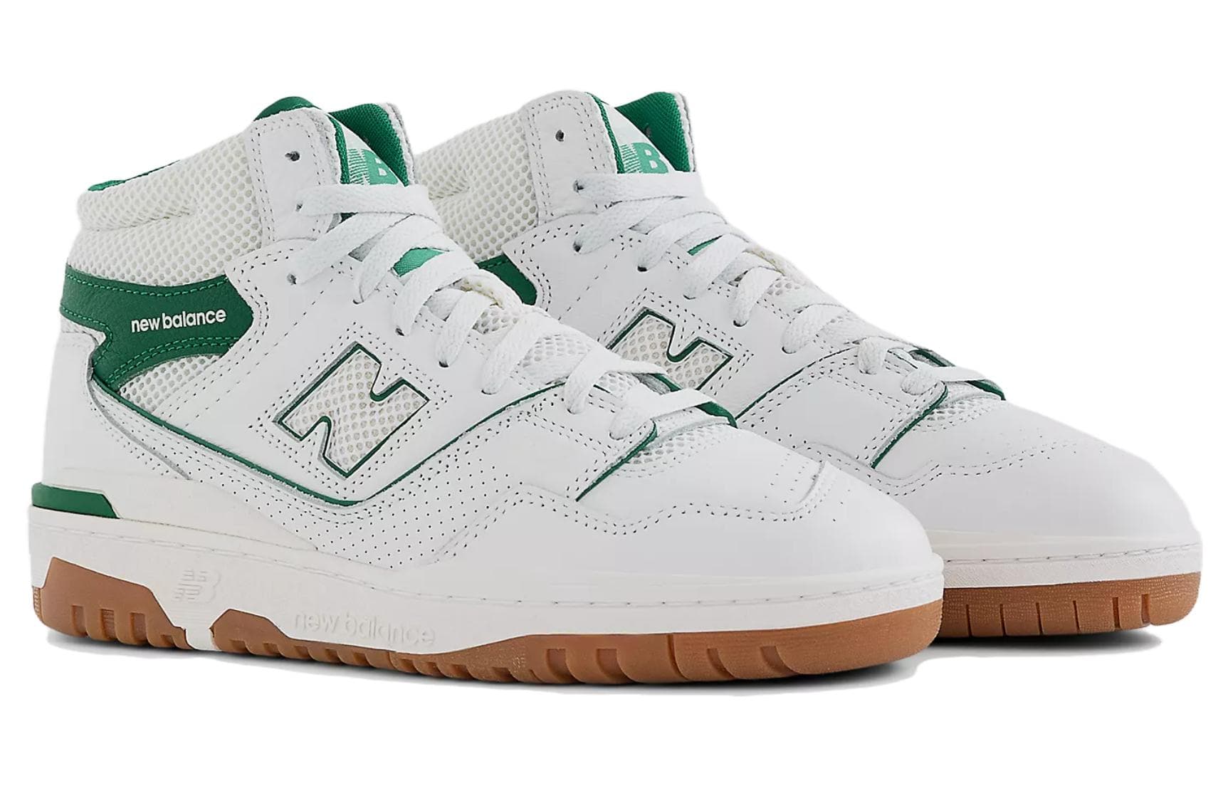 Ретро баскетбольные кроссовки ALD x New Balance 650 R White Green - изображение 3