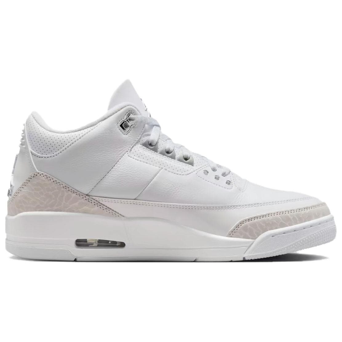 Ретро баскетбольные кроссовки Jordan Air Jordan 3 Кожа MID Ретро-баскетбольные кроссовки Мужские Белые - изображение 2
