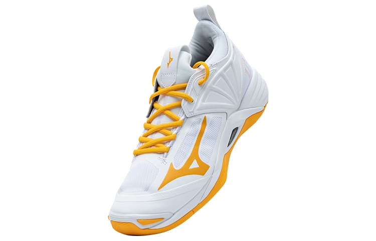 Кроссовки для спортзала Mizuno Momentum Wave 2 White Yellow - изображение 4