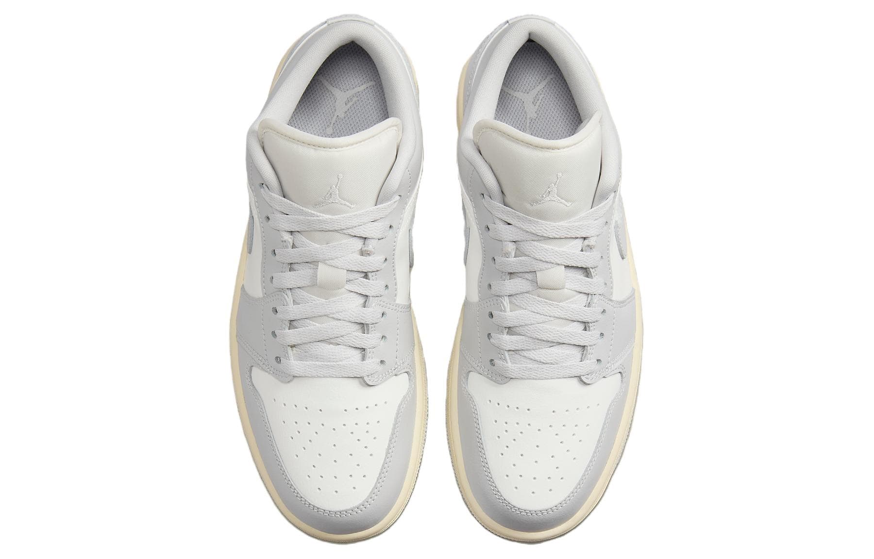 Ретро баскетбольные кроссовки Jordan Air Jordan 1 Low Retro Grey White - изображение 4