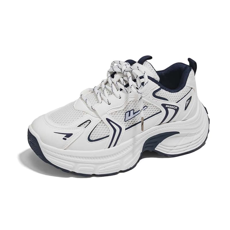 Кроссовки WARRIOR Low Топ Массивные кроссовки Women's Silver Серый черный - изображение 2